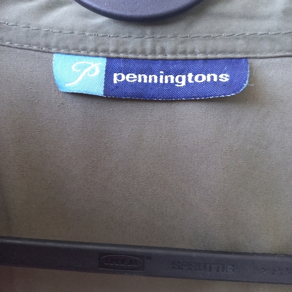 Penningtons Plus Women's Embroidered Olive Green Shirt/Jacket Size 24 =2X - Picture 12 of 17